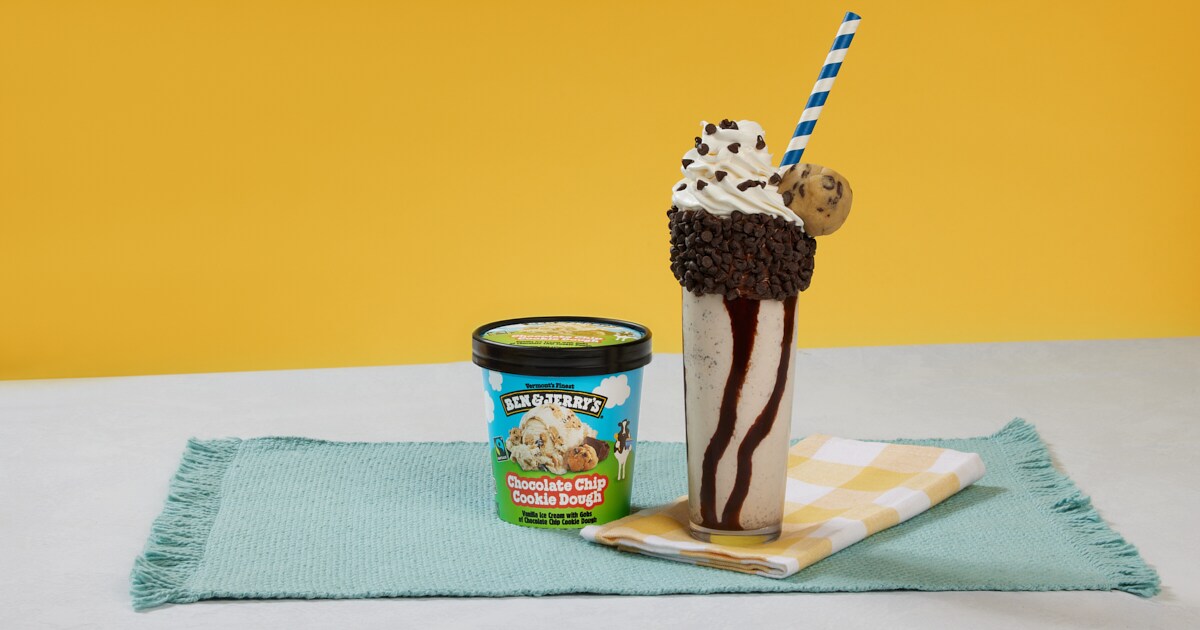 Chocolate Chip Cookie Dough Milkshake Ben & Jerry’s